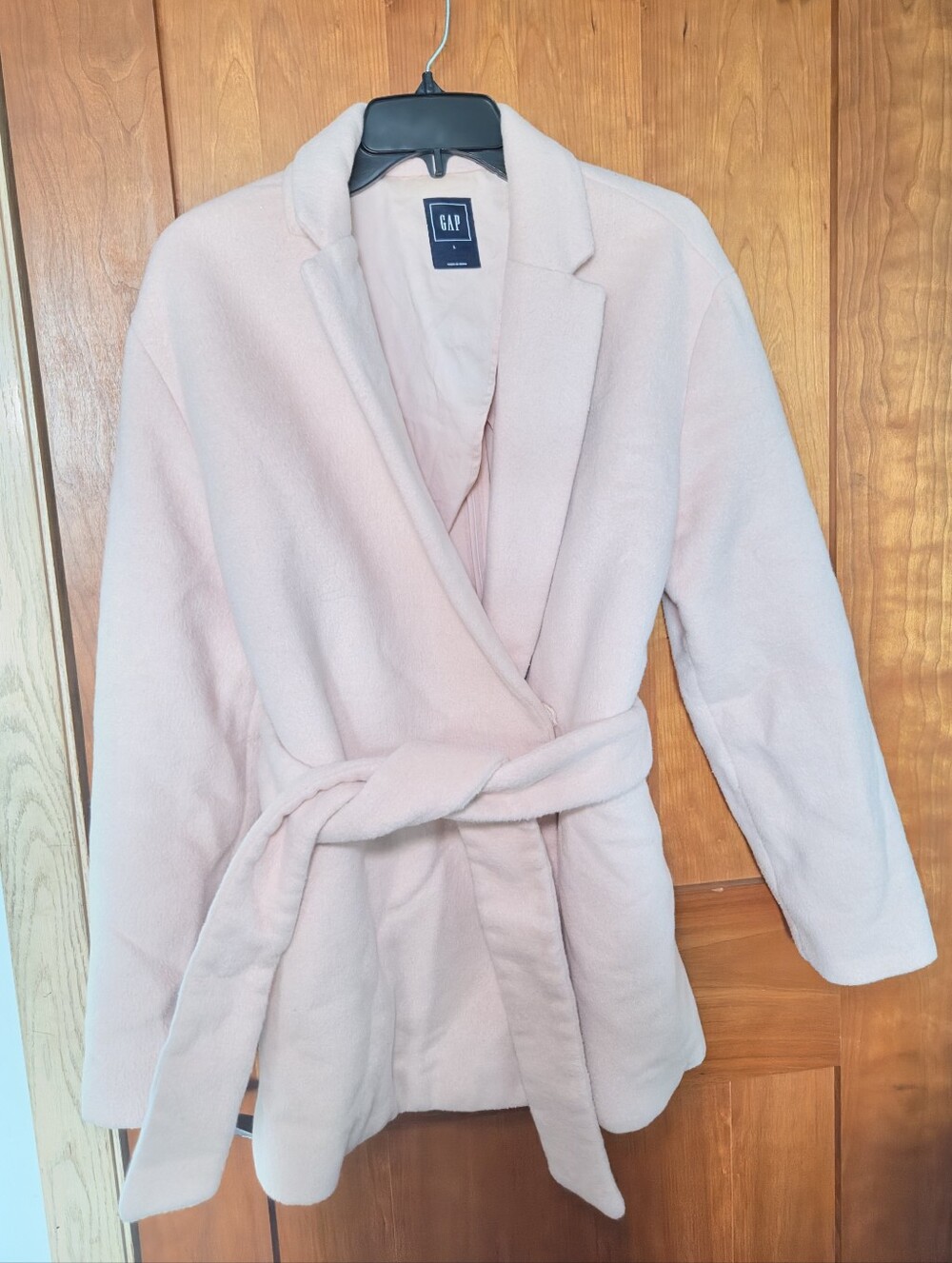 Gap Light Pink Wool Blend Coat in Large